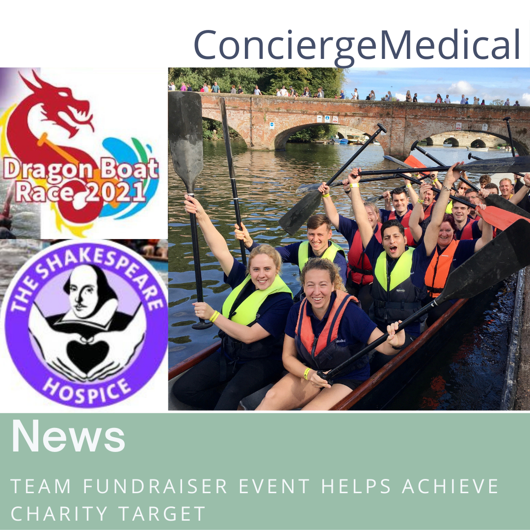 Dragon Boat Fundraising Fun for Warwickshire's Private Doctors