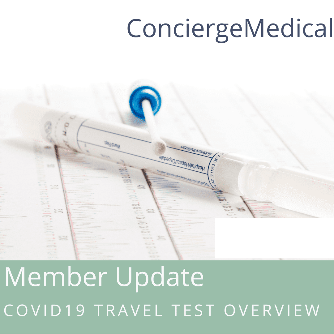 Private GP Covid Tests for Travel Update